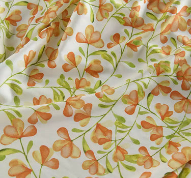 RYCUNCAI- Hight 60 Count Rayon Satin Faux Silk Chinese Style Floral Cheongsam Dress Fabric - 145cm wide by the Yard