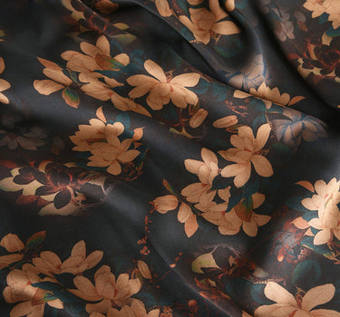 RYYELIAN - Hight 60 Count Rayon Satin Faux Silk Chinese Style Floral Cheongsam Dress Fabric - 145cm wide by the Yard