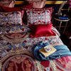 16 Momme Crimson Jewel Printed Silk Bedding Set - image 1