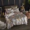 16 Momme Silver Jewel Printed Silk Bedding Set - image 1