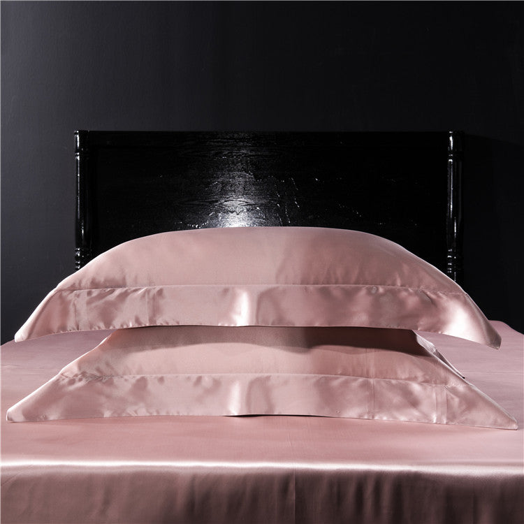 25 Momme Anna Pink Silk Bedding Set — Detail 1