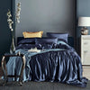 Empire Blue 25 Momme silk bedding set