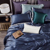 25 Momme Empire Blue Wide-Border Silk Bedding Set