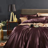 Magic Purple 25 Momme silk bedding set
