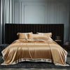 25 Momme Mocha Wide-Border Silk Bedding Set
