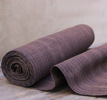 HUITIA - Eco-Friendly Earth Brown Plant Dyed Cotton Fabric - 38cm by the Yard