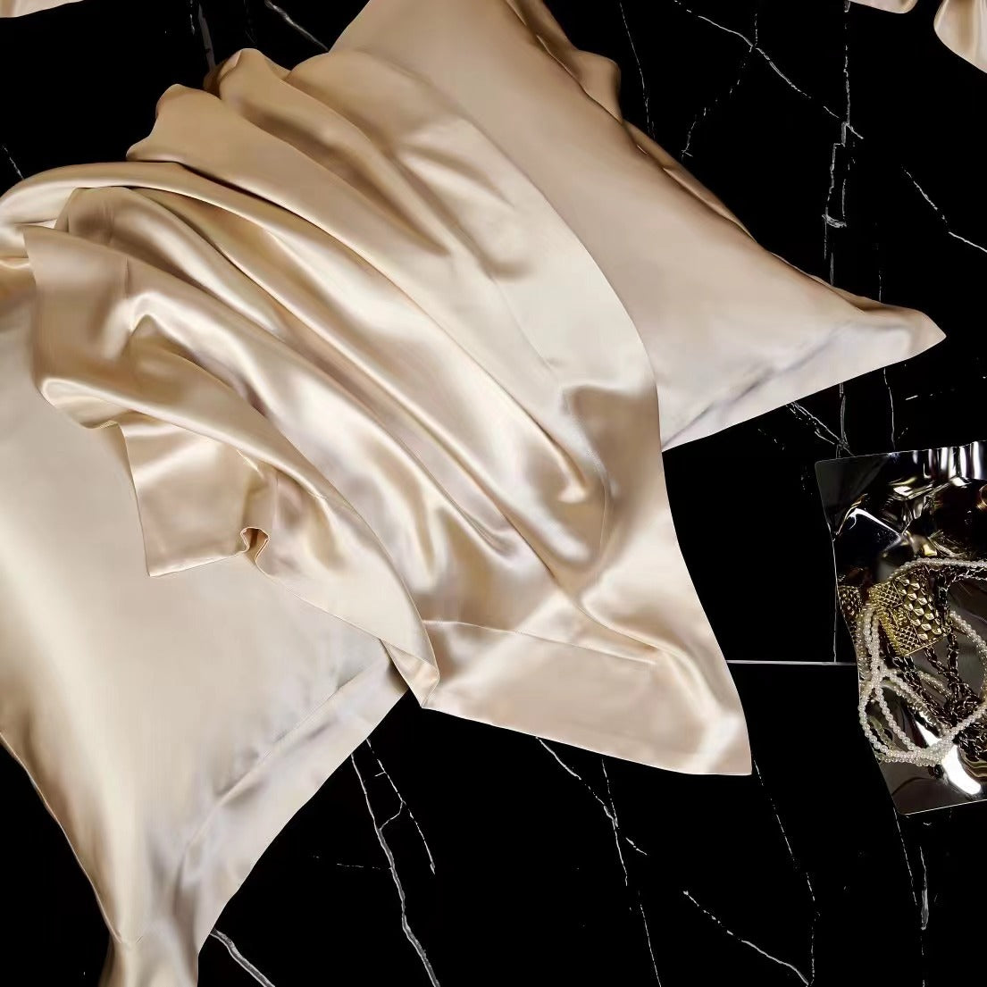 30 Momme Apricot Silk Bedding Set