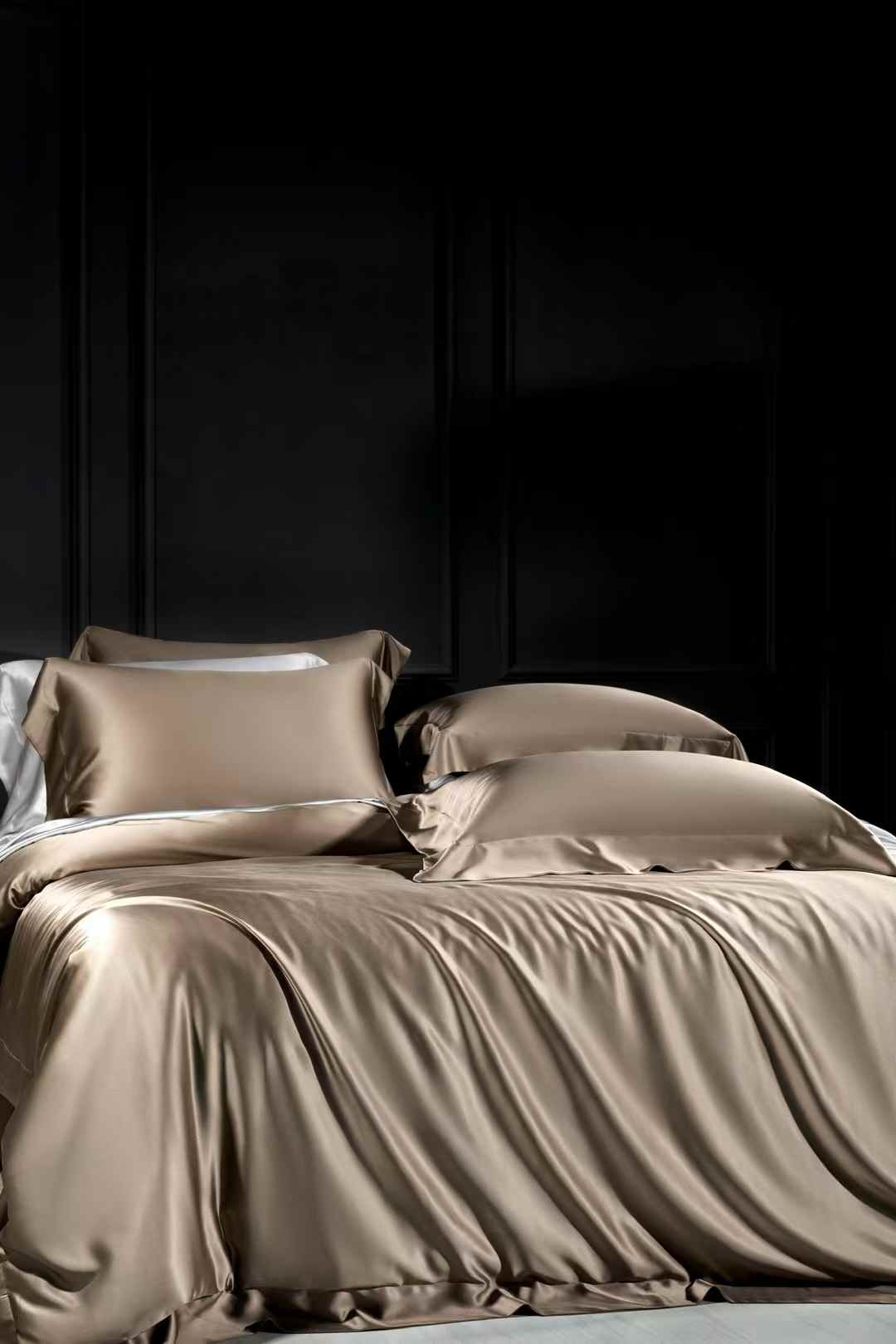35 Momme Dark Gold Silk Bedding Set