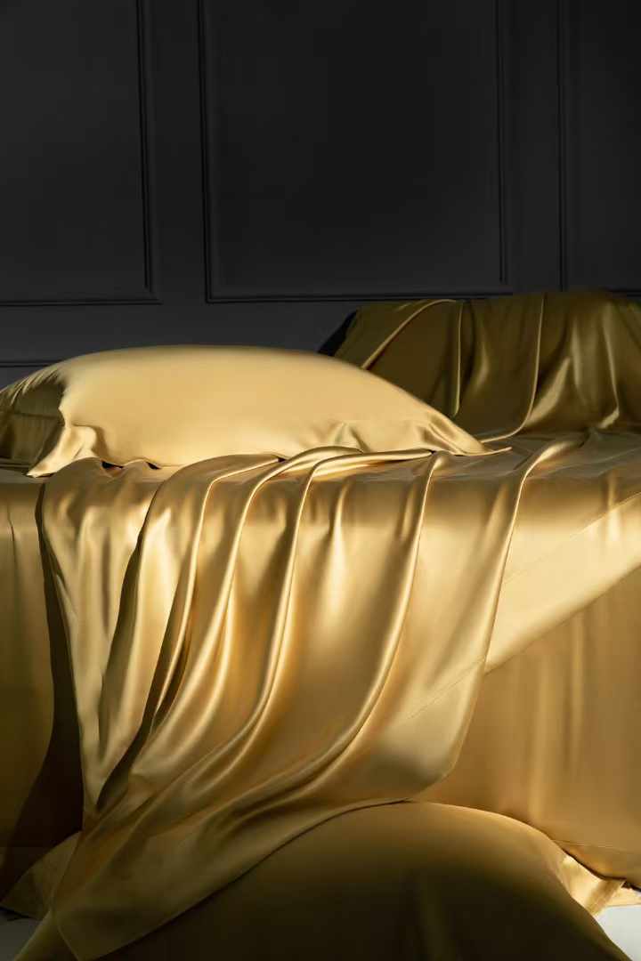 35 Momme Gold Silk Bedding Set
