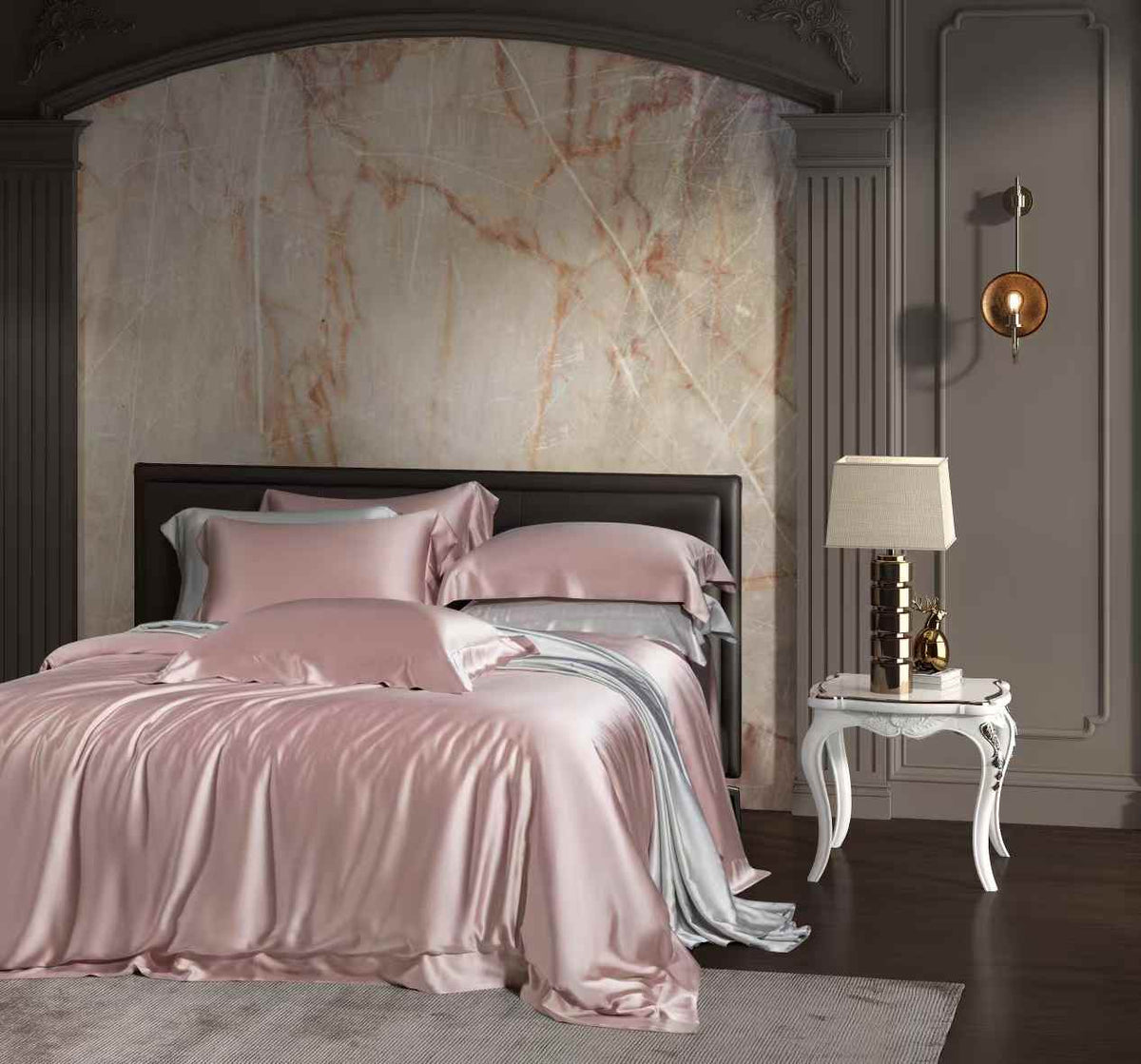 35 Momme Lotus Pink Silk Bedding Set