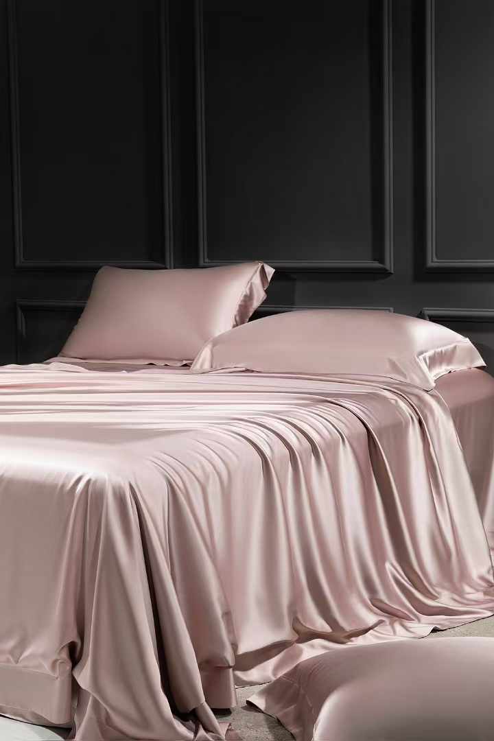 35 Momme Lotus Pink Silk Bedding Set