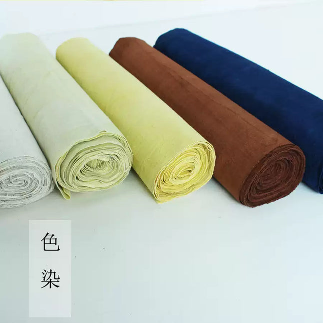 ZHIZIH - Eco-Friendly Earth Yellow Plant Dyed Cotton Fabric - 40cm by the Yard