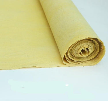 ZHIZIH - Eco-Friendly Earth Yellow Plant Dyed Cotton Fabric - 40cm by the Yard