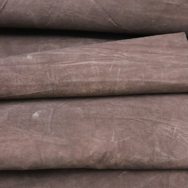 QIANSA - Eco-Friendly Earth Brown Plant Dyed Cotton Fabric - 46cm by the Yard