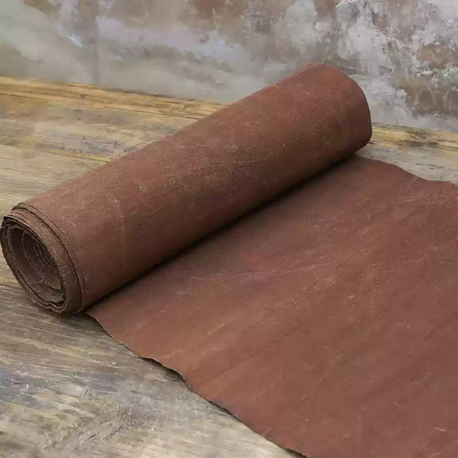 ZONGSE - Eco-Friendly Earth Brown Plant Dyed Cotton Fabric - 38cm by the Yard