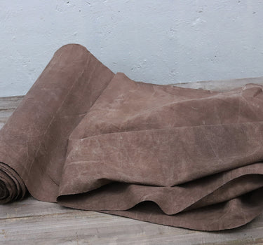 QIANSA - Eco-Friendly Earth Brown Plant Dyed Cotton Fabric - 46cm by the Yard