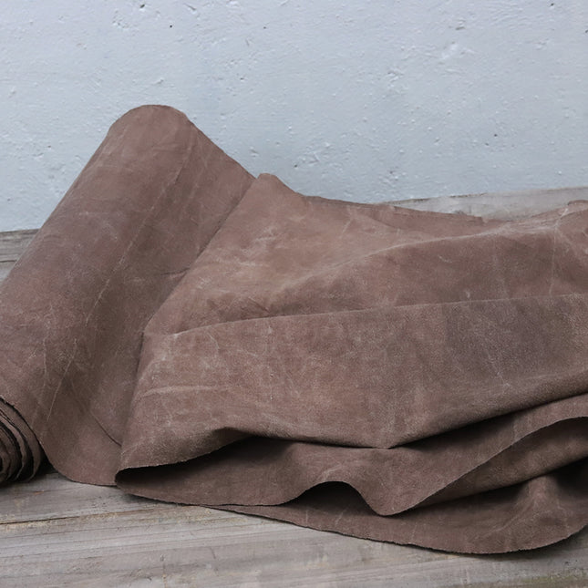 QIANSA - Eco-Friendly Earth Brown Plant Dyed Cotton Fabric - 46cm by the Yard