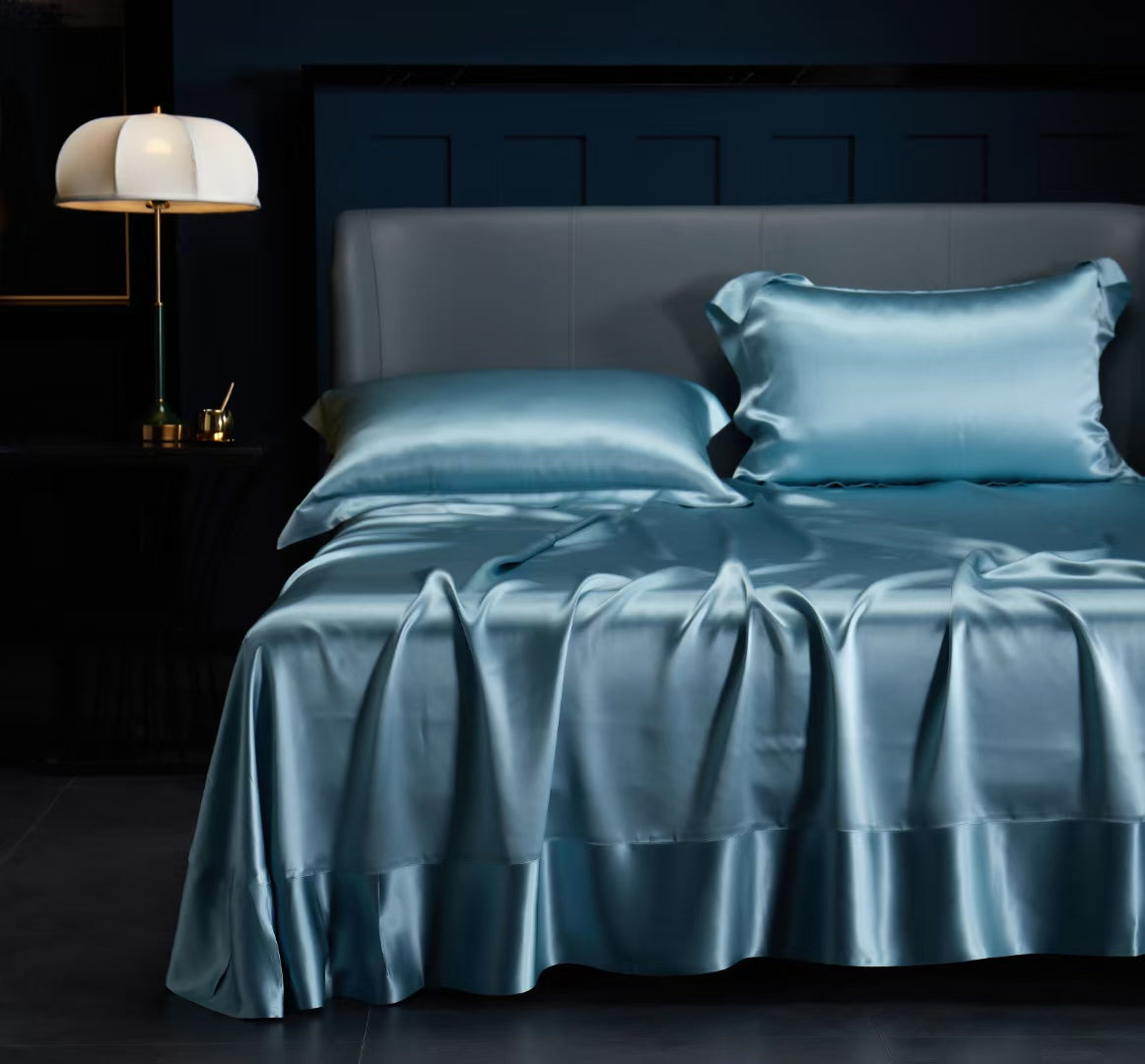 MUSEE - Silk Flat Sheet , 25 momme multi-colors