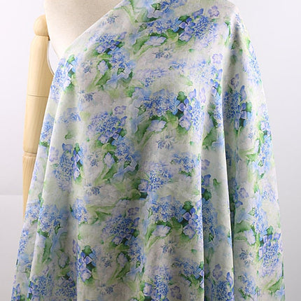 QINGSHUILV - Flower Print Ramie Fabric By the Yard