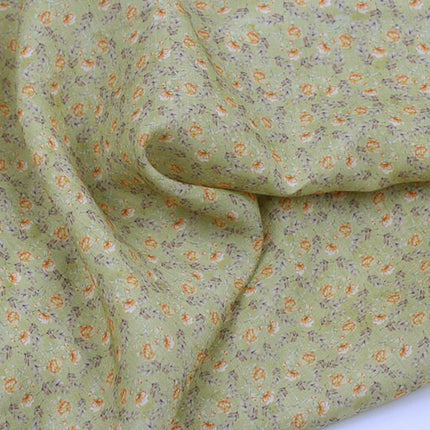 XIAOSUIHUA - Flowers Print Ramie Fabric - 140cm wide by the Yard