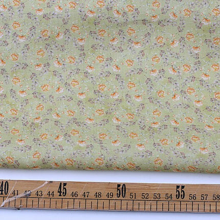 XIAOSUIHUA - Flowers Print Ramie Fabric - 140cm wide by the Yard