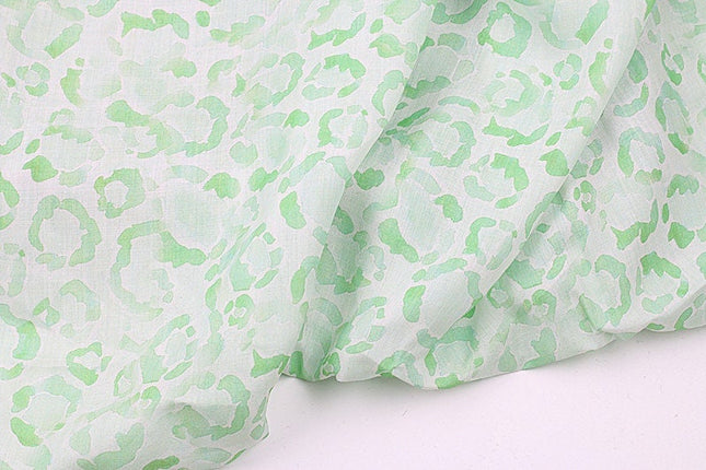 LVBAOWEN - Flowers Print Ramie Fabric - 140cm wide by the Yard