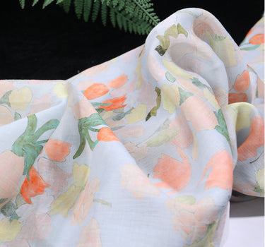 QIUYINONG - Digital Printing 42 Thread Count Ramie Fabric - 140cm wide by the Yard