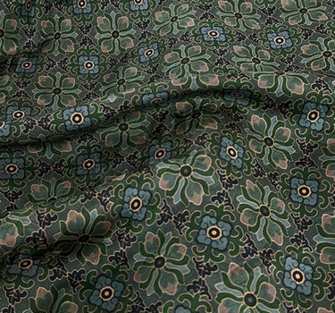 HLQINCI - Handmade 25 Momme HUALUO Jacquard Mud Silk Fabric (Openwork texture) - 115cm by the Yard