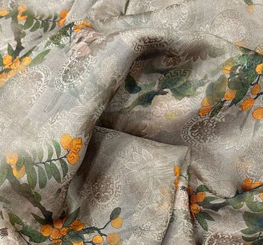 HLPIPA - Handmade 25 Momme HUALUO Jacquard Mud Silk Fabric (Openwork texture) - 115cm by the Yard