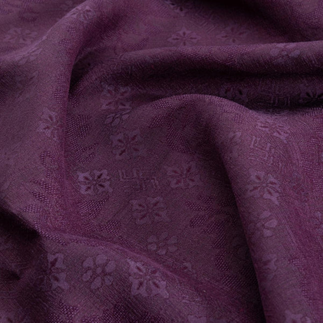 HLJIFANX - Handmade 19 Momme HUALUO Jacquard Mud Silk Fabric (Openwork texture) - 110cm by the Yard