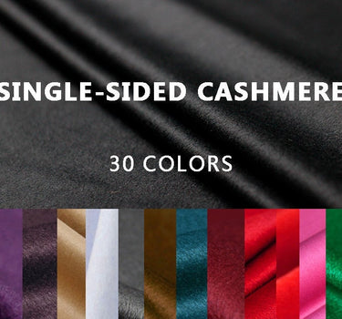 30 COLORS Single-Sided 45% Cashmere Fabric - 150cm wide by the Yard