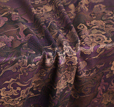 QILING - Handmade 55 Momme PIZI Mud Silk Satin Fabric - 114cm by the Yard