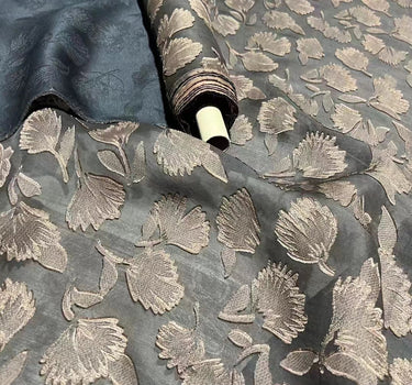 YSSHUYE - Special Cut Flower Ganton Mud Silk Fabric - 140cm wide by the Yard