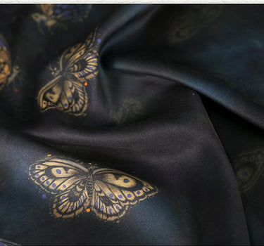 HHD - Handmade 50 Momme PIZI Mud Silk Satin Fabric - 115cm by the Yard